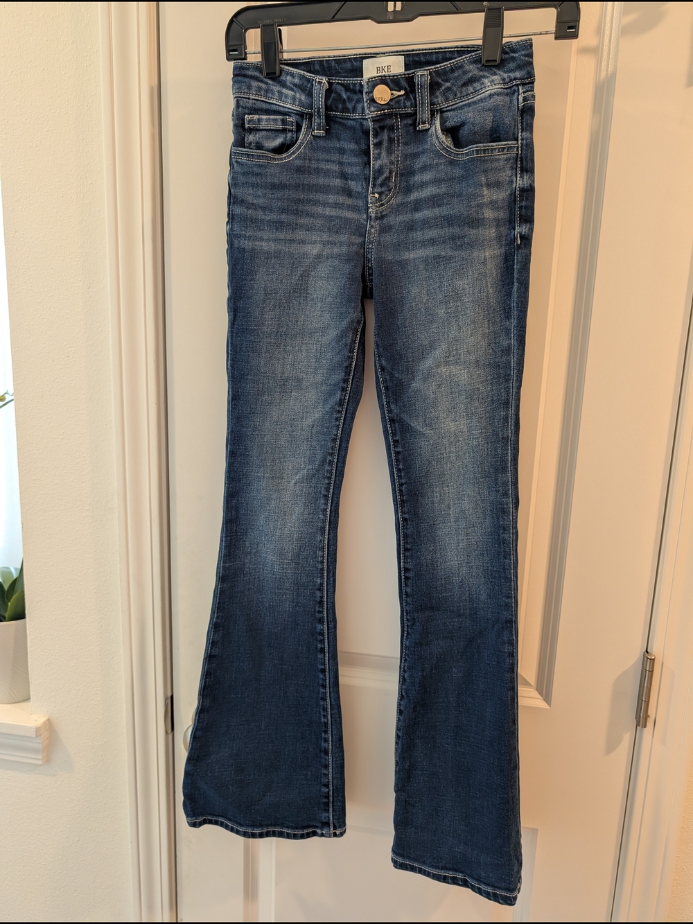 BKE Girls Dark Blue Bootcut Jeans